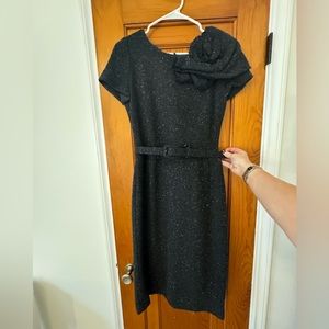 Oscar de la Renta wool tweed mid length dress
